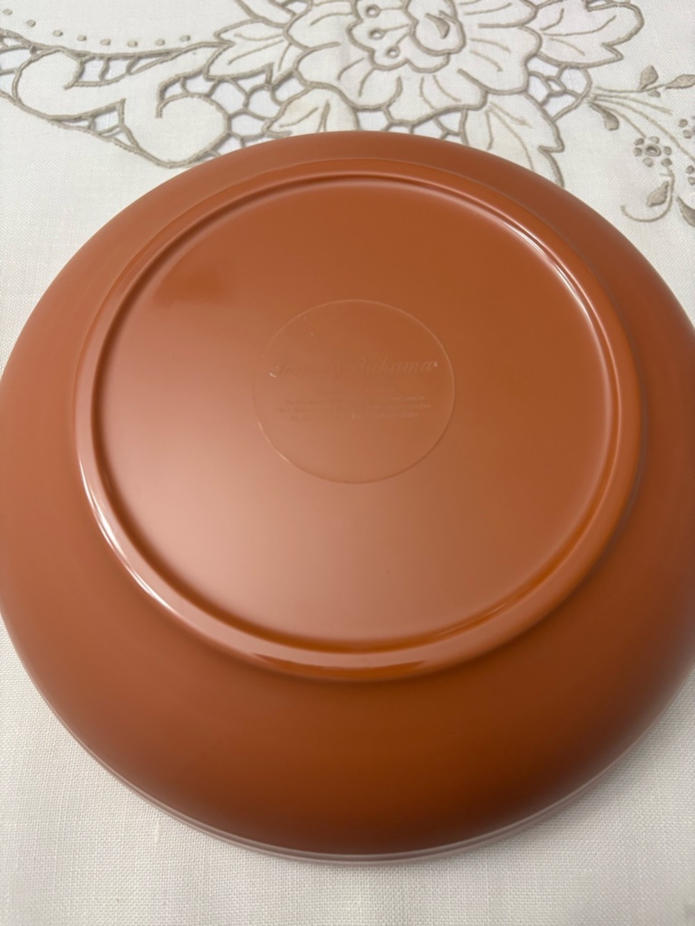 Tommy Bahama Melamine Spanish Blue Terracotta 8" Pasta Soup Bowl set of 4 - Picture 3 of 10